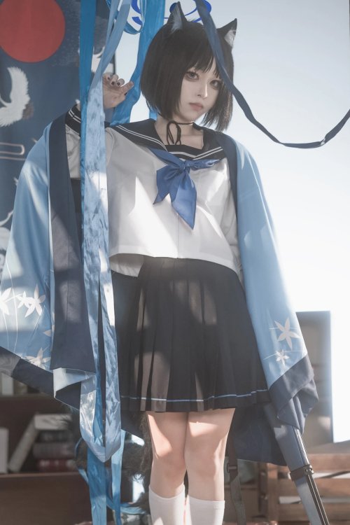 矢量鱼蔚蓝档案 桐生桔梗