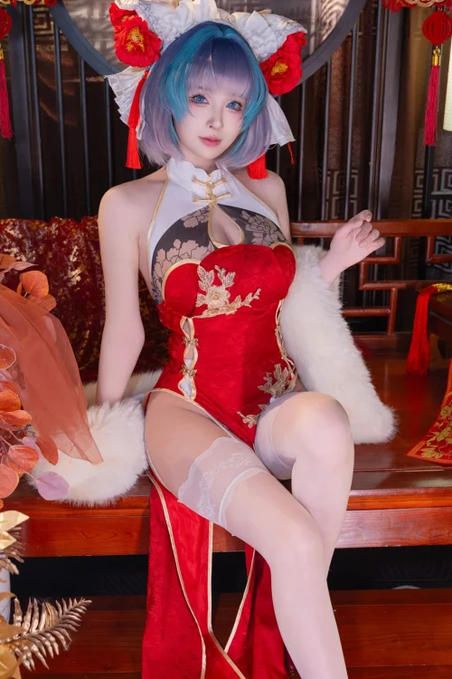 清水由乃 柴郡新春旗袍